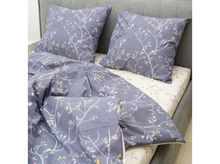 Постельное белье Isleep. Ранфорс 25354 простынь на резинке