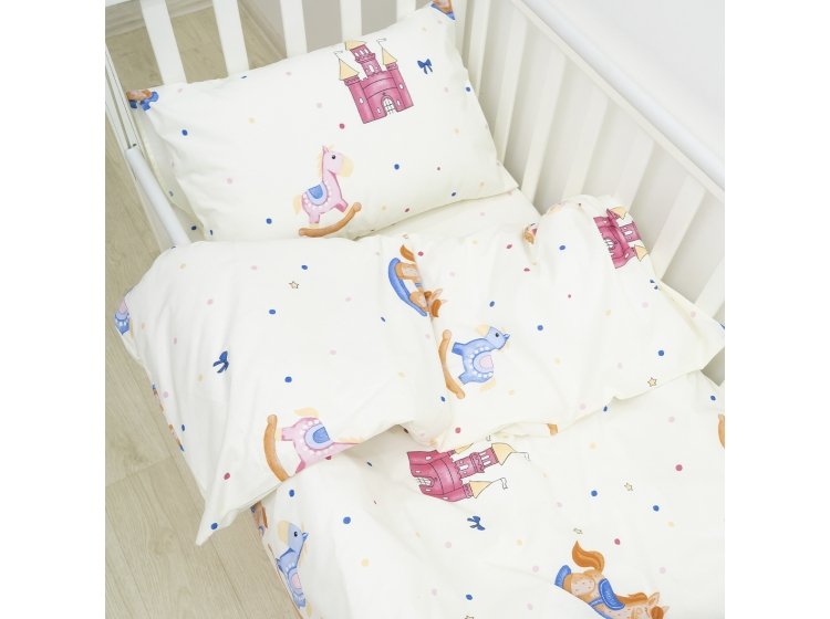Постельное белье в детскую кроватку Viluta. Ранфорс 25368
