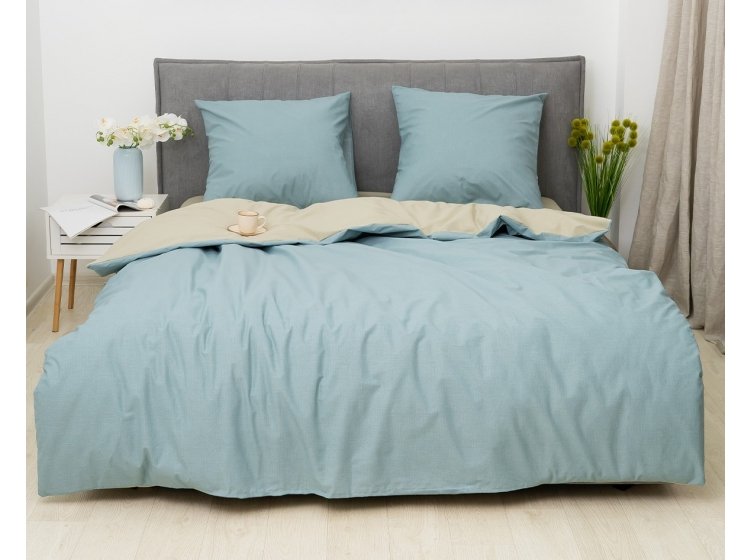 Постельное белье Isleep. Ранфорс 25369 простынь на резинке