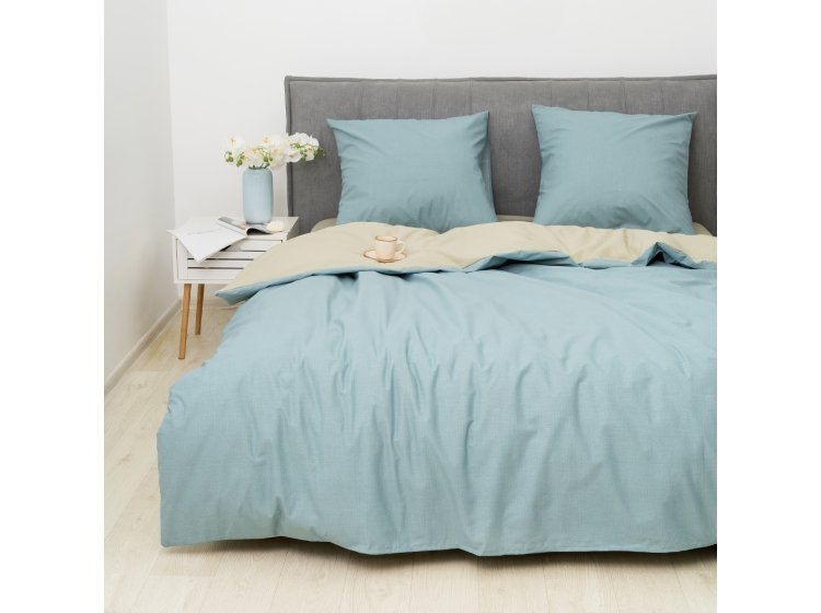 Постельное белье Isleep. Ранфорс 25369 простынь на резинке