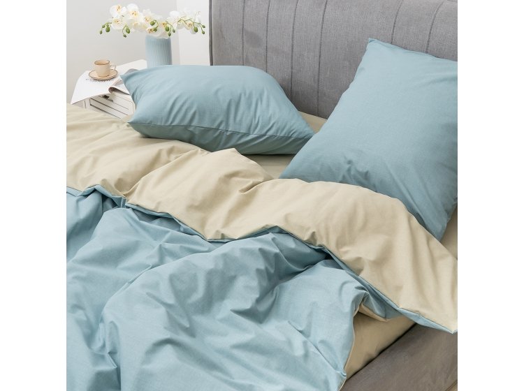 Постельное белье Isleep. Ранфорс 25369 простынь на резинке