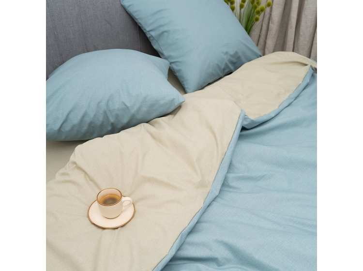 Постельное белье Isleep. Ранфорс 25369 простынь на резинке