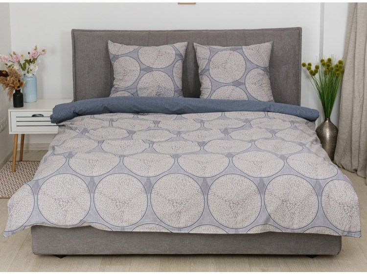 Постельное белье Isleep. Ранфорс 25391 простынь на резинке