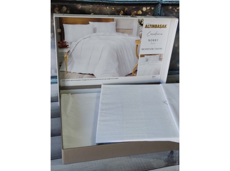 Постельное белье Altinbasak. Ранфорс   Nobby beyaz