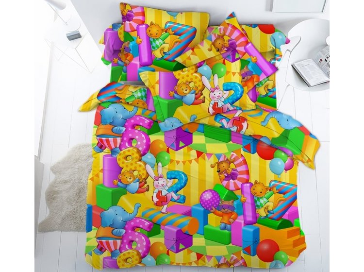 Детское постельное белье Novita. Бязь Премиум 4619/1 Считалочка