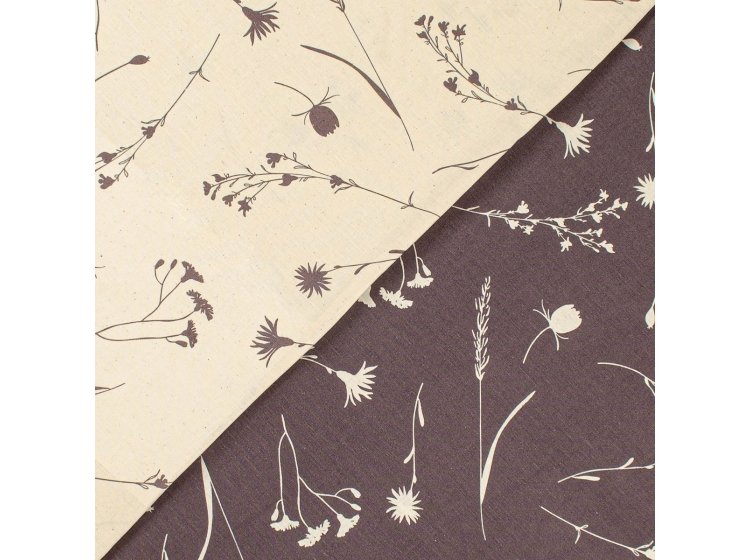 Постельное белье Home Line. ЭКО Бязь Волошки темно-лилового цвета