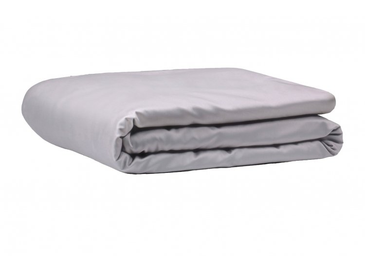 Простынь на резинке  LIGHTHOUSE. Сатин серая