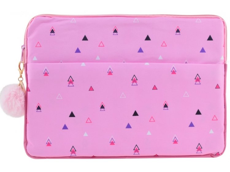 Чехол для ноутбука YES. Triango розовый