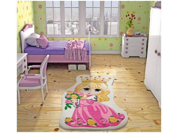 Детский коврик Confetti. Princess Aсık Pembe, размер 100х160 см 