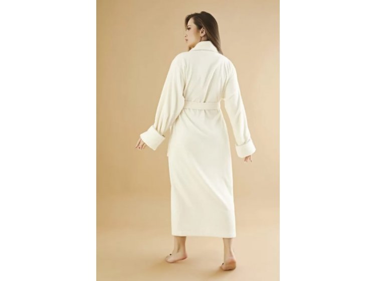 Халат женский махровый бамбуковый Nusa. 6895 krem