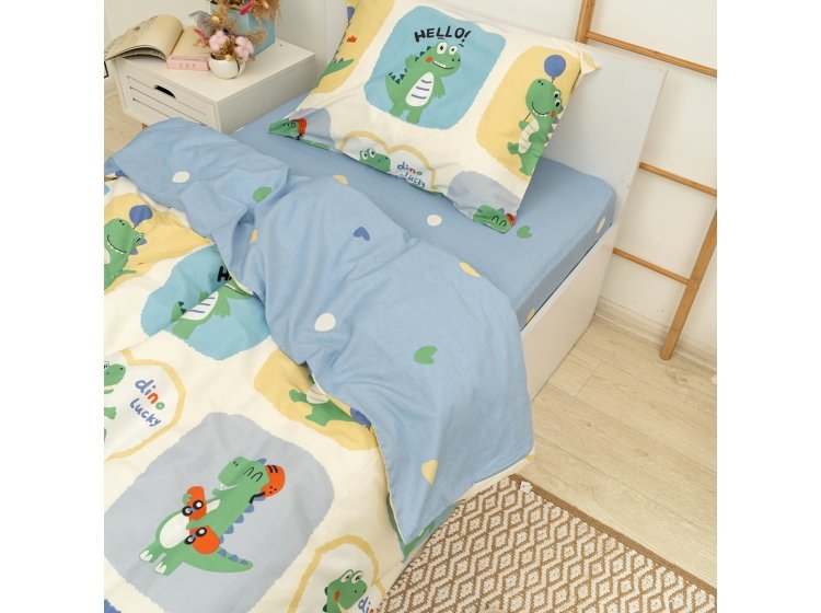 Подростковое постельное белье Viluta. Сатин 732 Динозаврики