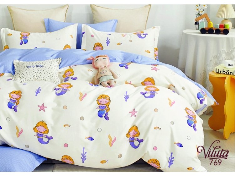 Постельное белье в детскую кроватку Viluta. Сатин 769