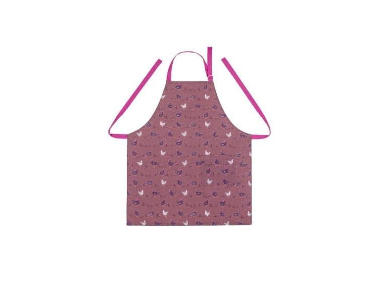 Фартук кухонный Home Line. Прогулянка з курчатами цвета бордовый/фуксия