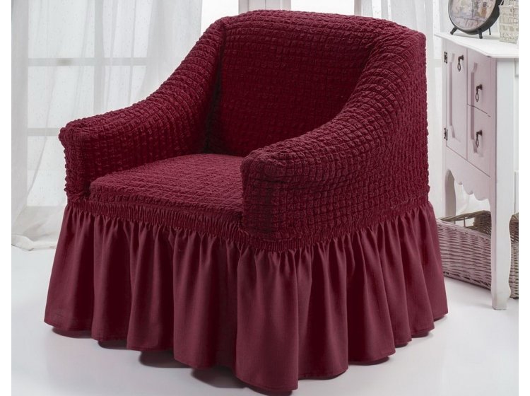 Чехол для кресла Arya. Burumcuk бордового цвета