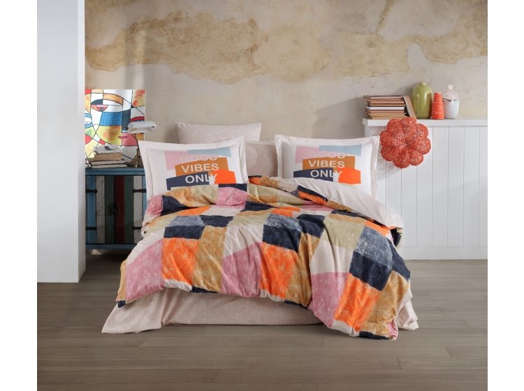 Постельное белье Hobby. Poplin Bermuda оранж