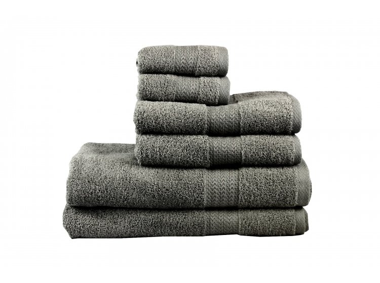Махровые полотенца Hobby. Rainbow K. Gri темно-серого цвета