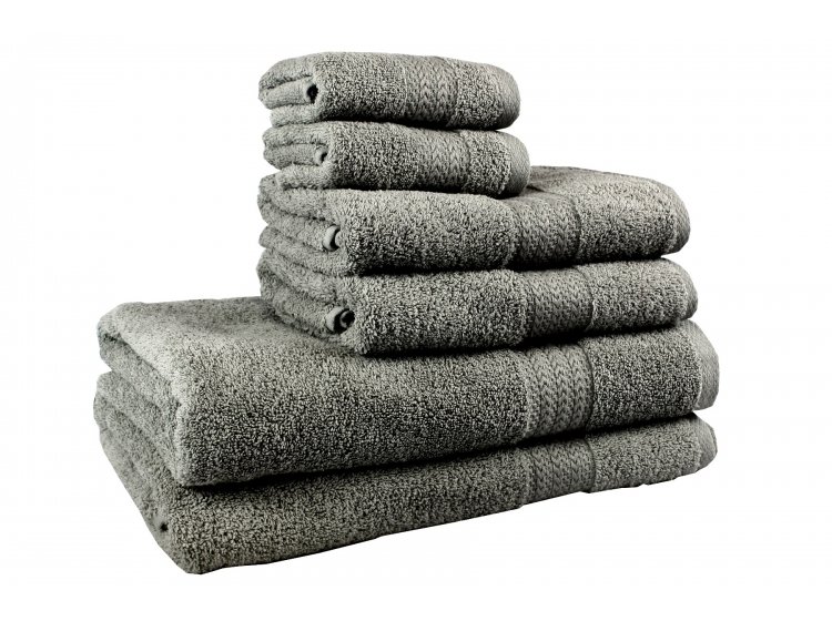 Махровые полотенца Hobby. Rainbow K. Gri темно-серого цвета