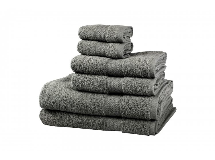 Махровые полотенца Hobby. Rainbow K. Gri темно-серого цвета