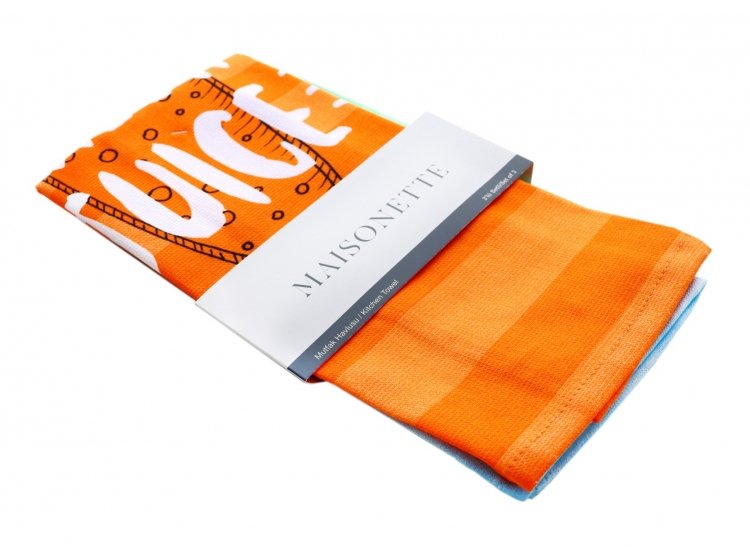 Набор кухонных хлопковых полотенец Maisonette. Health