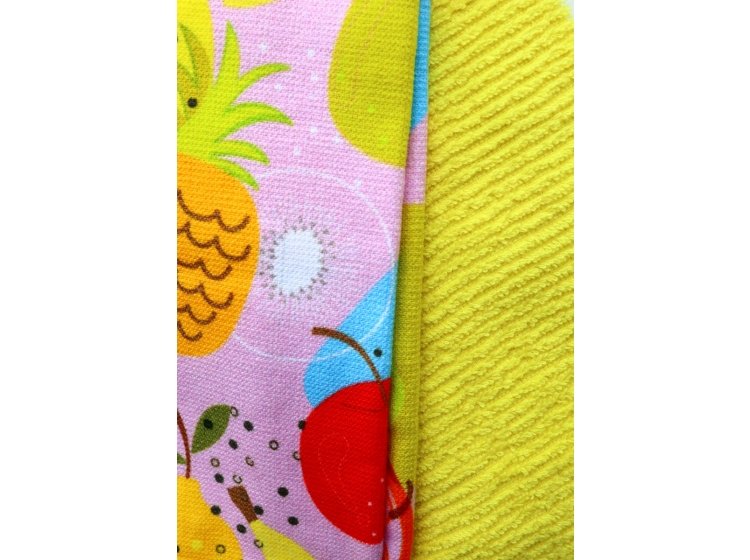 Набор кухонных полотенец Maisonette. Fruit желтого цвета