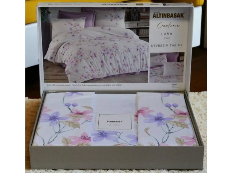 Постельное белье Altinbasak.  Ранфорс  Lava puce