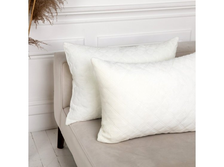 Подушка декоративная ТЕП. Balak Home Велюр молочная