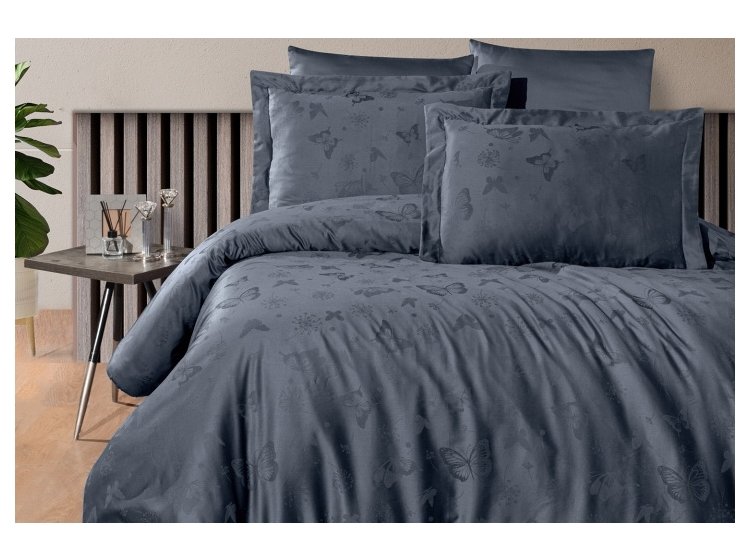 Постельное белье First Choice. Jaсquard Corina denim