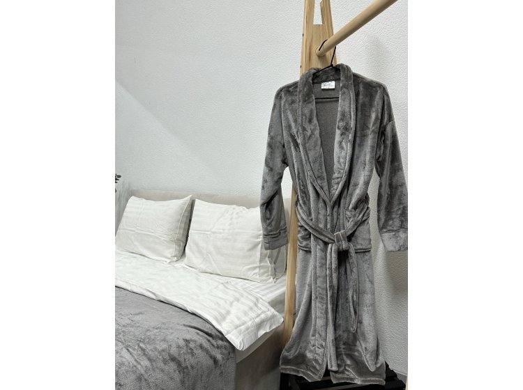 Халат женский теплый Ecotton. Wellsoft Grey