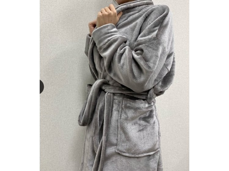 Халат женский теплый Ecotton. Wellsoft Grey