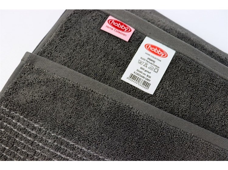 Полотенце Hobby. Box темно-серого цвета