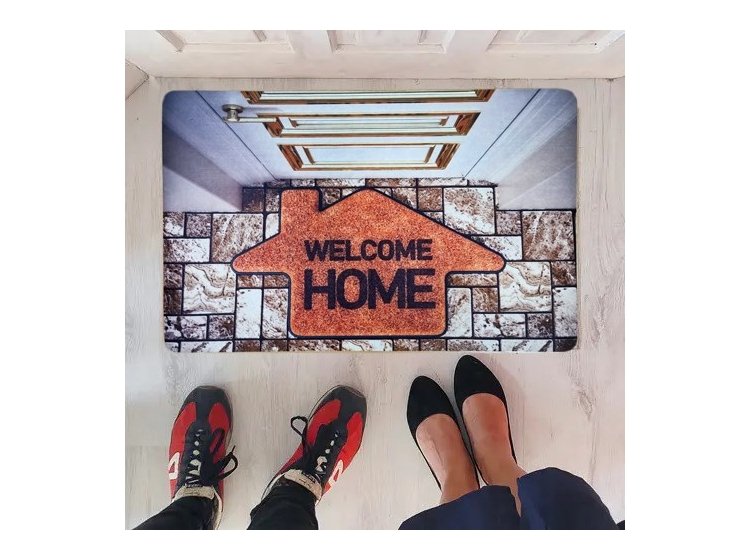 Коврик придверный IzziHome. Welcome 2850-08