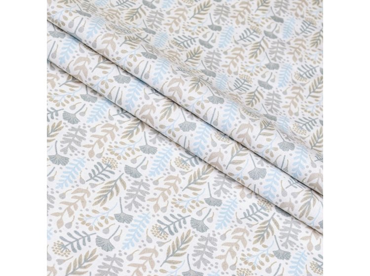 Простынь Home Line. Бязь Цвітіння трав блакитний