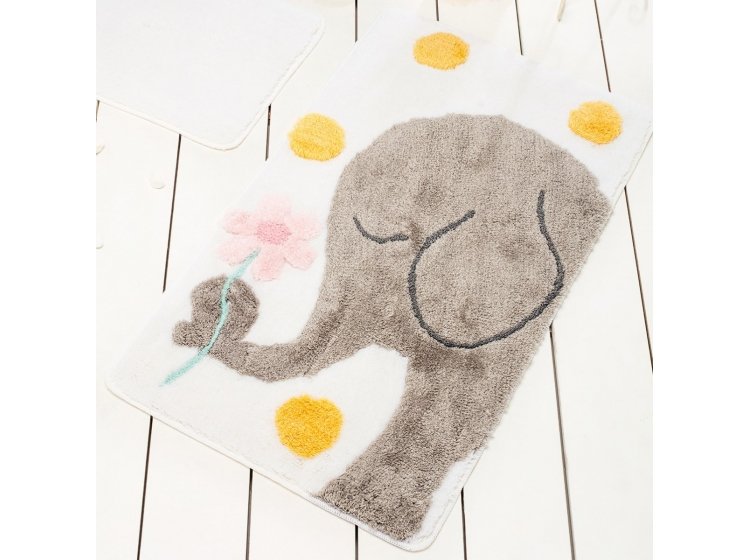 Коврик для ванной Chilai Home. BUYUK FIL GREY большой