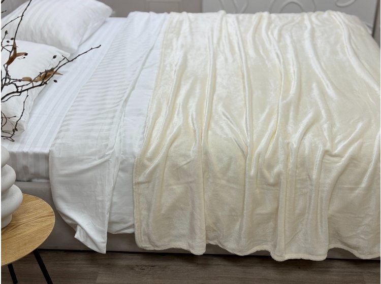 Плед Ecotton. Wellsoft 11-0608 Coconut milk