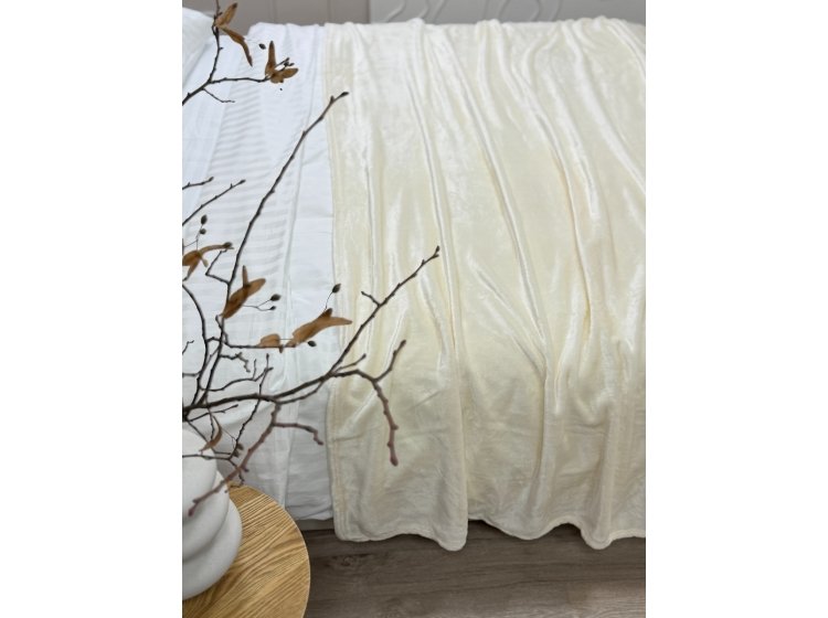 Плед Ecotton. Wellsoft 11-0608 Coconut milk