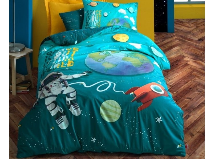 Подростковое постельное белье Cotton box. Little astronaut