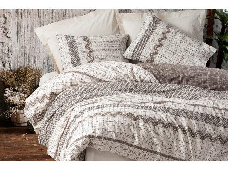 Постельное белье Cotton box. Toprak Aren kahve