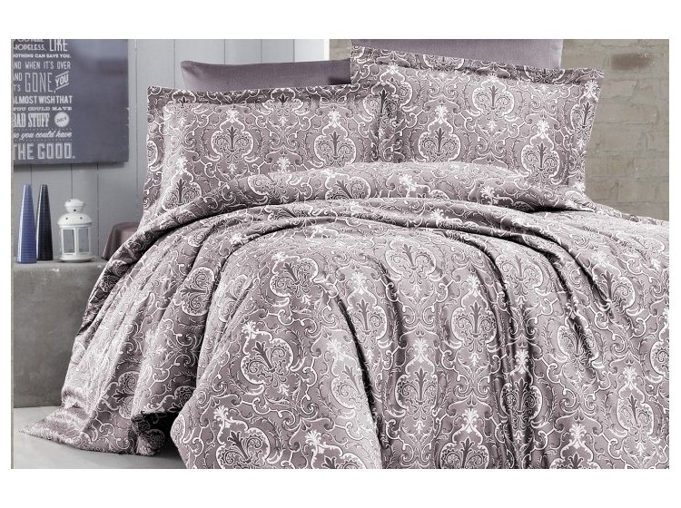 Постельное белье First Choice. Satin Delmor Leylak