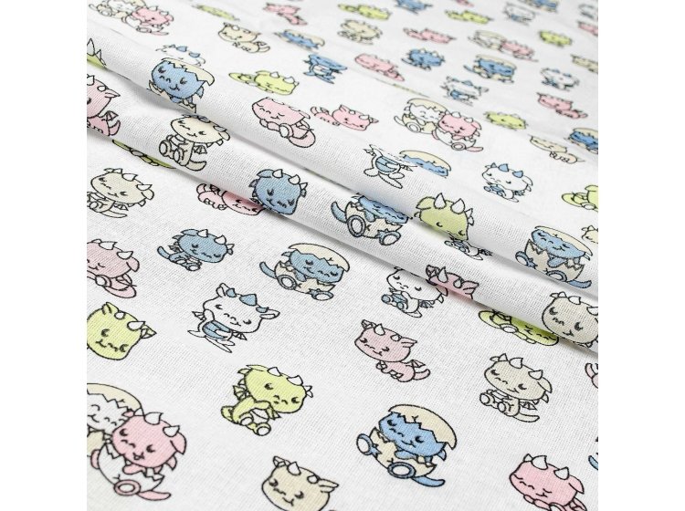 Подростковое постельное белье Home Line. Дракончики голубо-салатовое