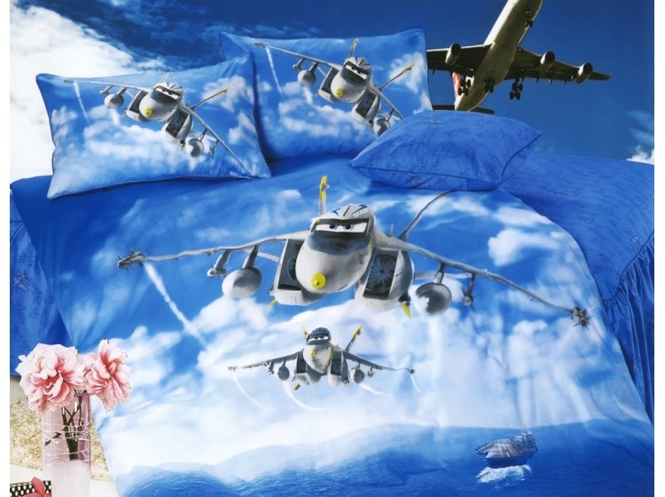 Детское постельное белье La Scala. Самолетики КI-083