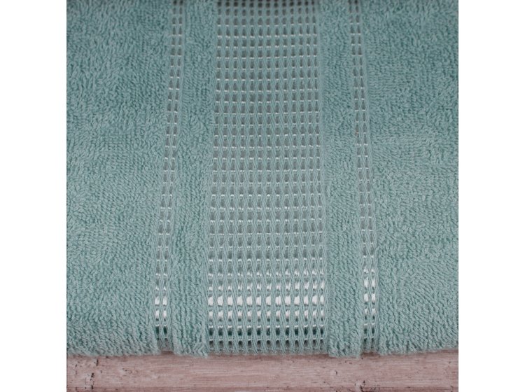 Махровое полотенце Аиша. Royal бирюзового цвета