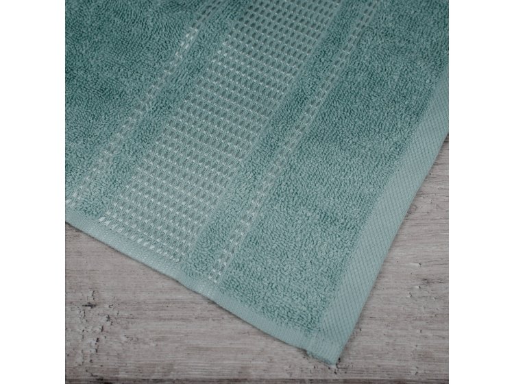 Махровое полотенце Аиша. Royal бирюзового цвета