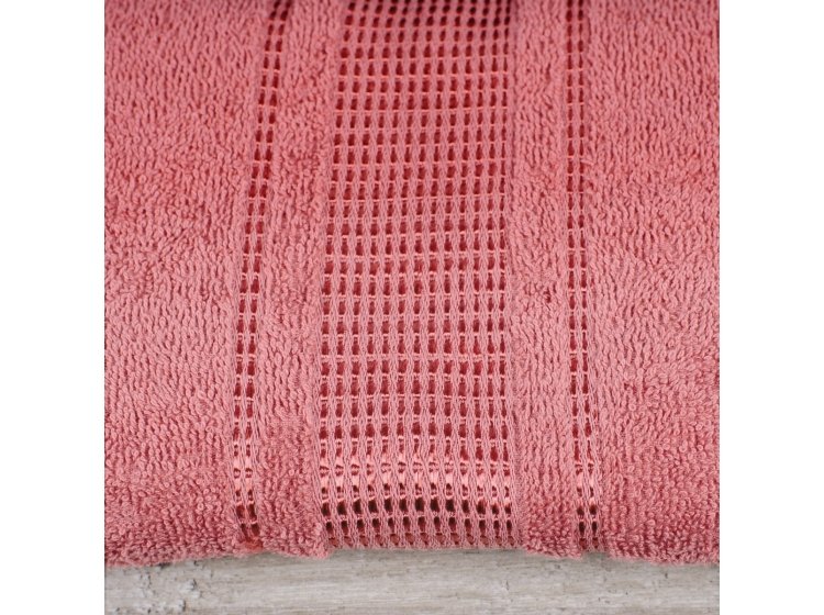 Махровое полотенце Аиша. Royal кораллового цвета