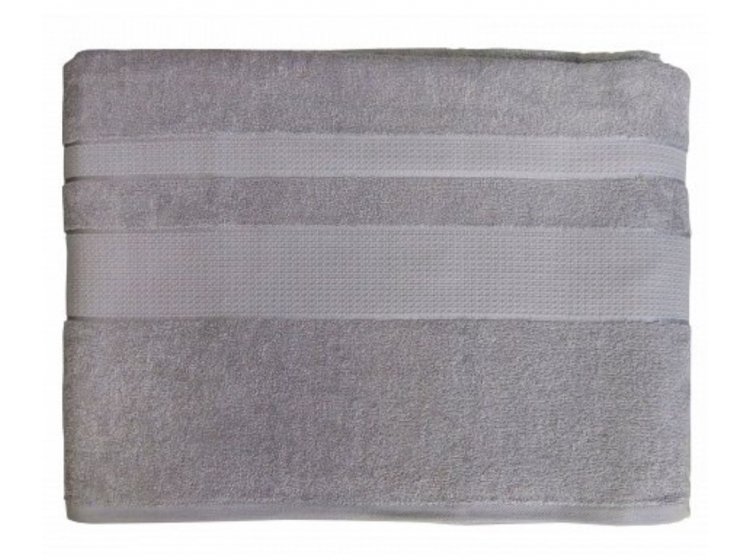 Простынь махровая Аиша. Светло-серого цвета