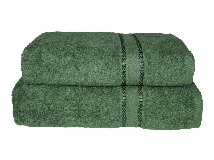 Полотенце махровое Parisa. D-100 оливкового цвета