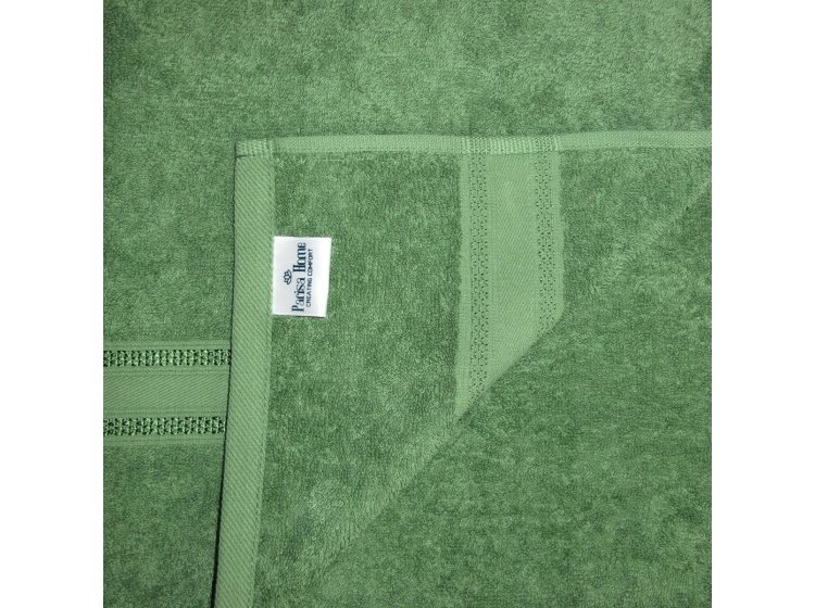 Полотенце махровое Parisa. D-100 оливкового цвета