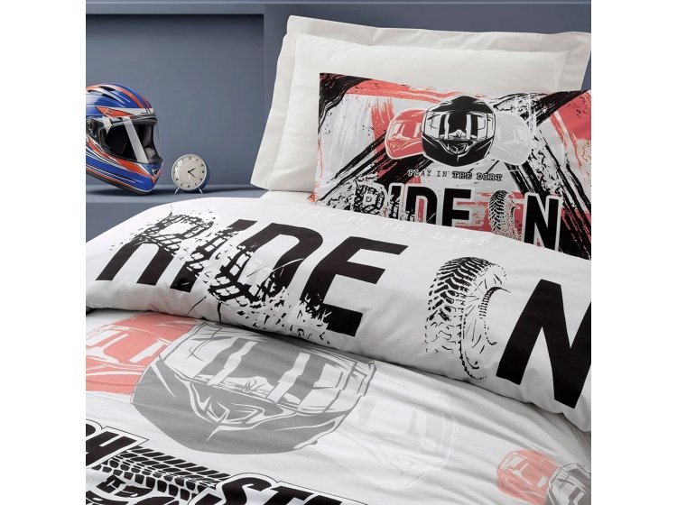 Постельное белье Altinbasak.  Ранфорс 3D Corsa