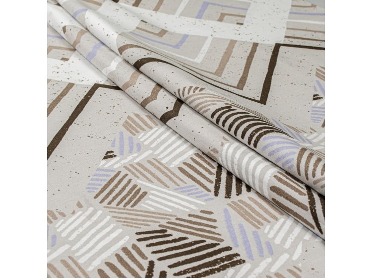 Постельное белье Home Line. Бязь Захопленність бузково-бежевий