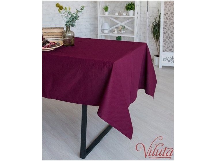 Скатерть Viluta. Гладь бордо