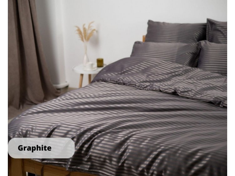 Постельное белье ТЕП. Страйп Сатин Graphite